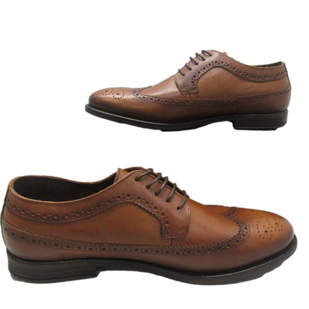 NEW ASHER GREEN Men's Oxford Dress Shoes - Camel